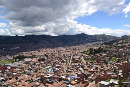 Cityscape of Cusco in Peru