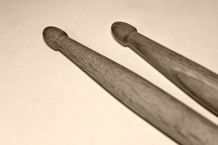 Wooden drum sticks photo