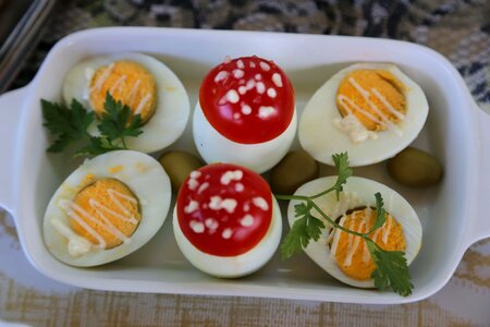 Salad Bar egg white egg yolk photo