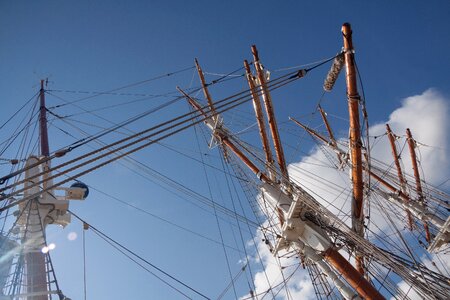 Ship masts boat photo