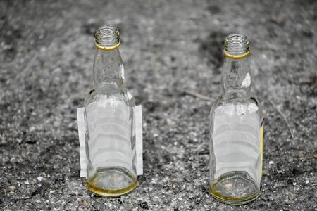 Container glass bottle photo