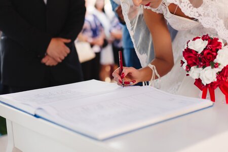 Bride signature wedding bouquet photo
