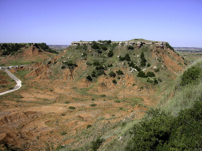 Mesas landscape in Oklahoma
