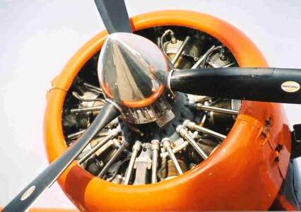 Airplane close close-up