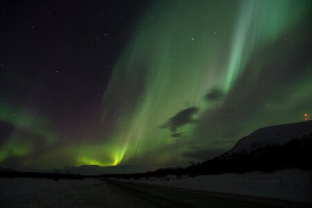 Sweden lapland aurora borealis photo