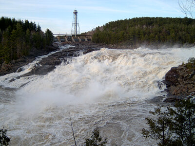 Rou du Diable Falls in Quebec, Canada photo