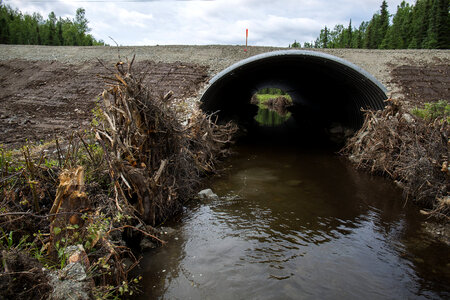 Fish passage culvert in the Mat-Su valley-1 photo