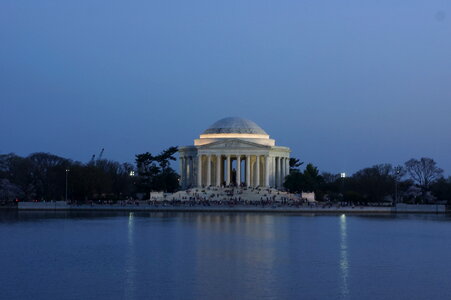 Thomas Jefferson Memorial Washington DC at Night photo