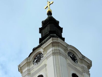 Byzantine church tower orthodox photo