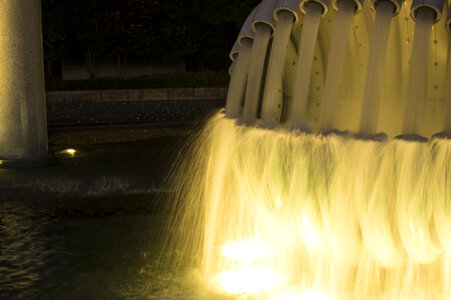4  jet of watera fountain.