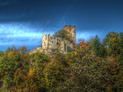Castle burgruine tower