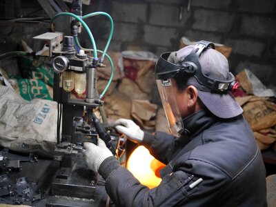 Weld spot processing