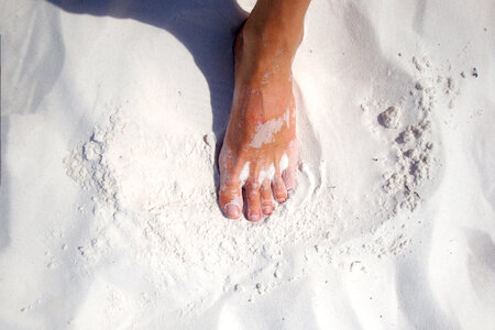 Bare Foot on Beach photo
