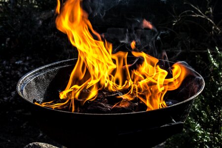 Barbecue hot burn