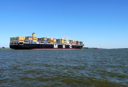 Shipping maritime river photo