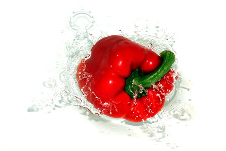 Healthy pepper red photo
