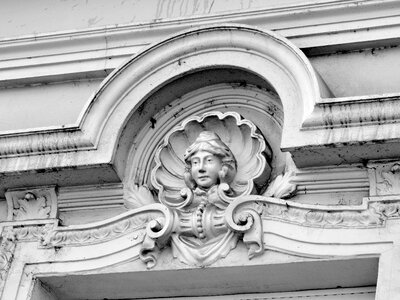 Art baroque black and white