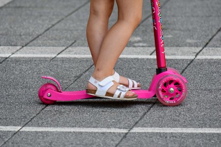 Legs pavement pinkish photo