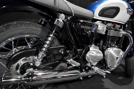 Chrome famous motorcycle photo