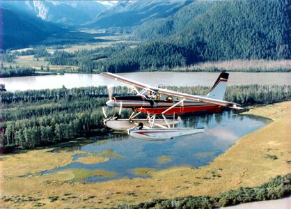 Above airplane marsh