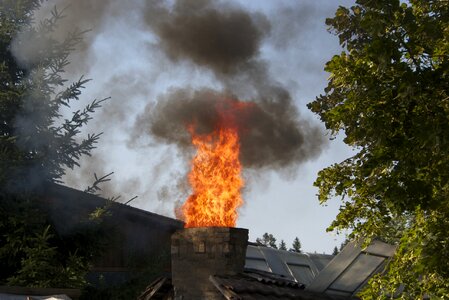 Fireplace burn brand photo