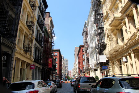 The street of Soho in New York photo