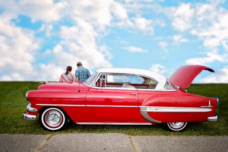 Automobile auto retro