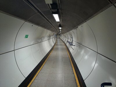 Inside view of London Underground photo