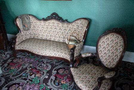 Sofa in the living room at Old World Wisconsin photo