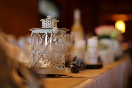 Lantern indoors container photo