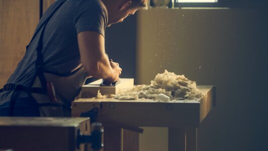 Carpenter At Work photo