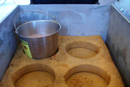 Fertilized Eggs Placed in Buckets
