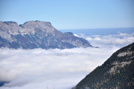 Above the clouds near Berchtesgaden photo