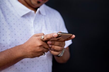 Hands with Phone