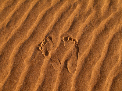 Footprints in the Sand photo