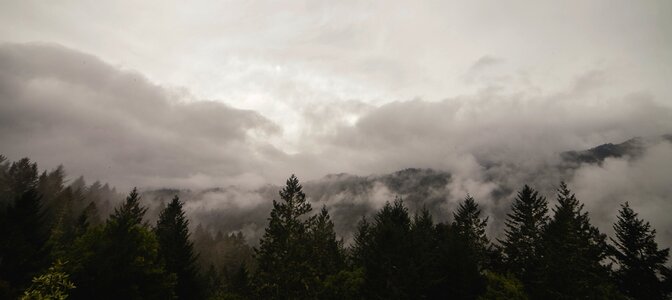 3 Black brown clouds photo