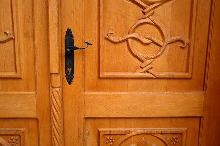 Front Door heavy wooden