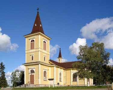 Muonio Church building in Finland photo