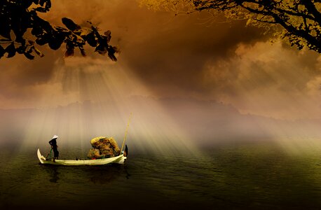 Indonesian traditional river