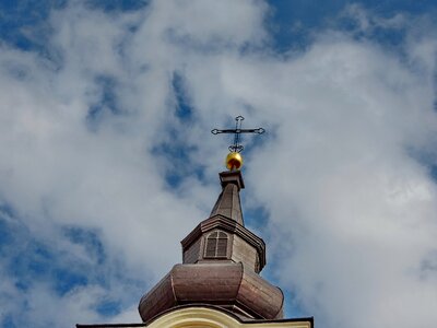 Architectural Style blue sky church tower photo