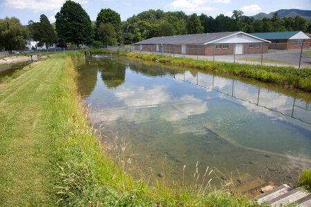 Aquatic Resource Recovery Center buildings and fish hatchery