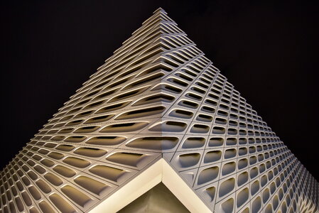 Facade of the Broad Contemporary Art Museum, Los Angeles photo