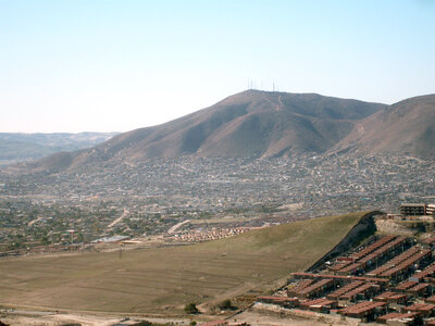 Colorado Hill, the highest elevation of Tijuana in Baja California, Mexico