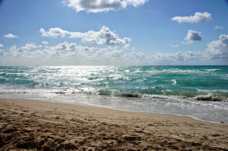 Blue Sky shoreline coast