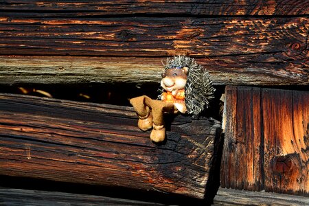 Hedgehog figure wood