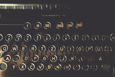 Typewriter Key Vintage photo