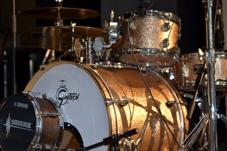 Rock gold drumset photo