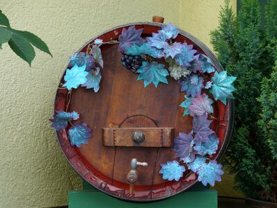 Wine barrel wine wooden barrels photo