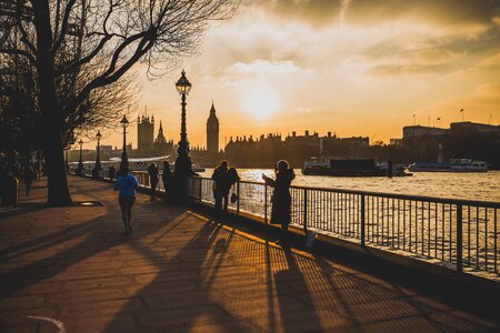 London Sunset River Thames photo