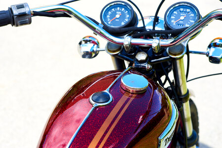 Vintage Motorcycle Tank photo